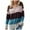Blue, variant on LBLOE Women's Sweaters Casual Long Sleeve Crewneck Solid Color Patchwork Pullover Knit Sweater Tops Blue