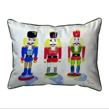 Betsy Drake SN460 11 x 14 in. Nut Crackers Small Indoor & Outdoor Pillow