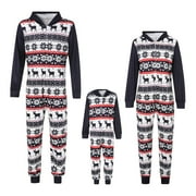 Musuos Christmas Family Pajamas Matching Sets Deer Onesies Jumpsuits Baby Kids Adults Women Men Pjs Sleepwear Homewear Outfit