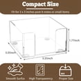 thumbnail image 2 of CCOCC Acrylic Sticky Note Holder,3X3 Crystal Clear Notepad Holder with Anti-Slip Base Sticky Note Dispenser for Office Desk,Home Organizer, 2 of 7