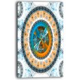 thumbnail image 2 of Large Rounded Symmetrical Flower Brown - Abstract Wall Art Canvas, 2 of 3
