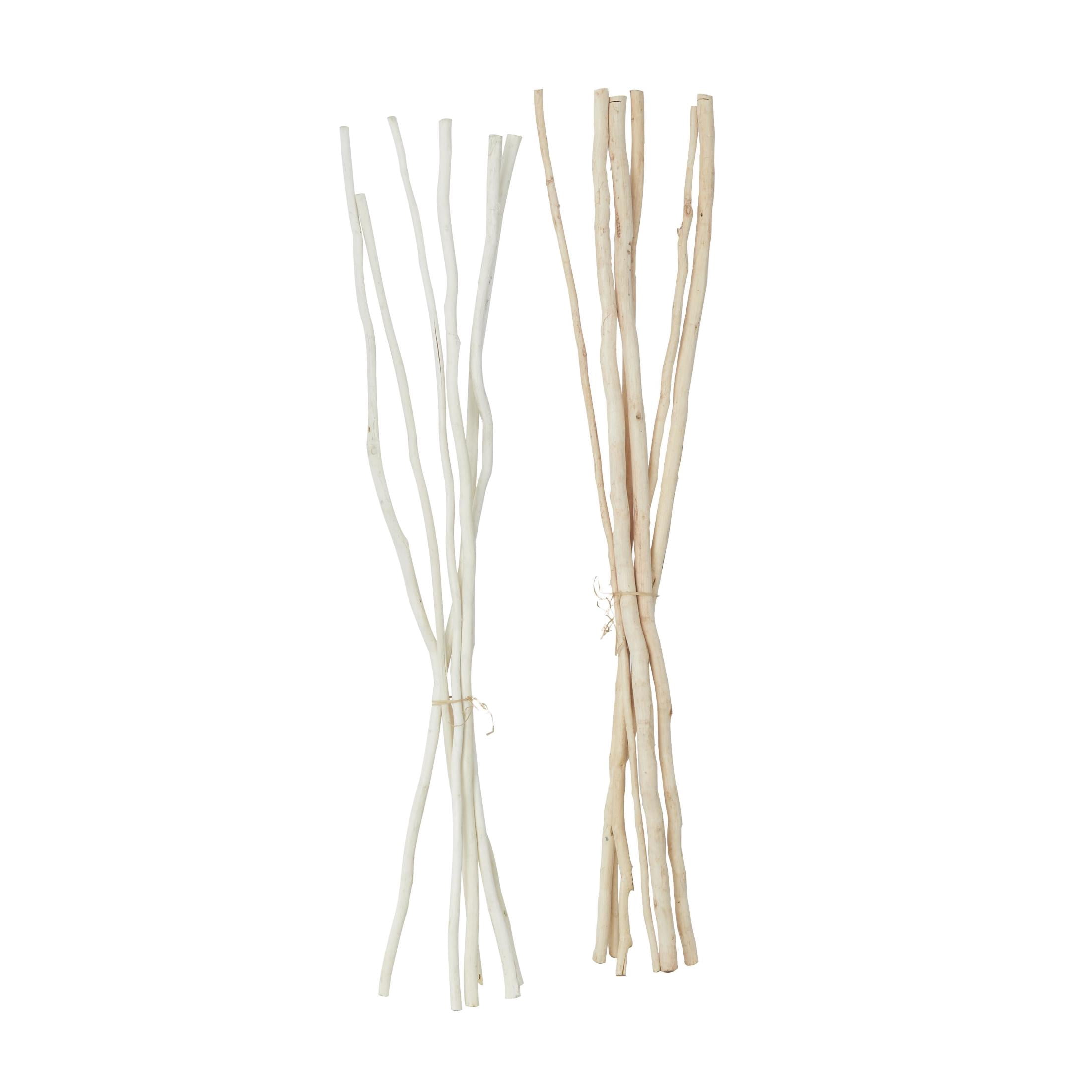 60" Tall Sticks Dried Plant Natural Foliage Pampas Grass Bouquet, by DecMode (2 Count)