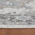 thumbnail image 6 of Luxee Designs Alexandria Collection 5x7 Area Rug, Medallion Rugs for Living Room, Bedroom, Kitchen, Office, Pet Friendly, Low Pile, High Traffic Area, Stain Resistance - Ivory/Stone Gray, 6 of 10