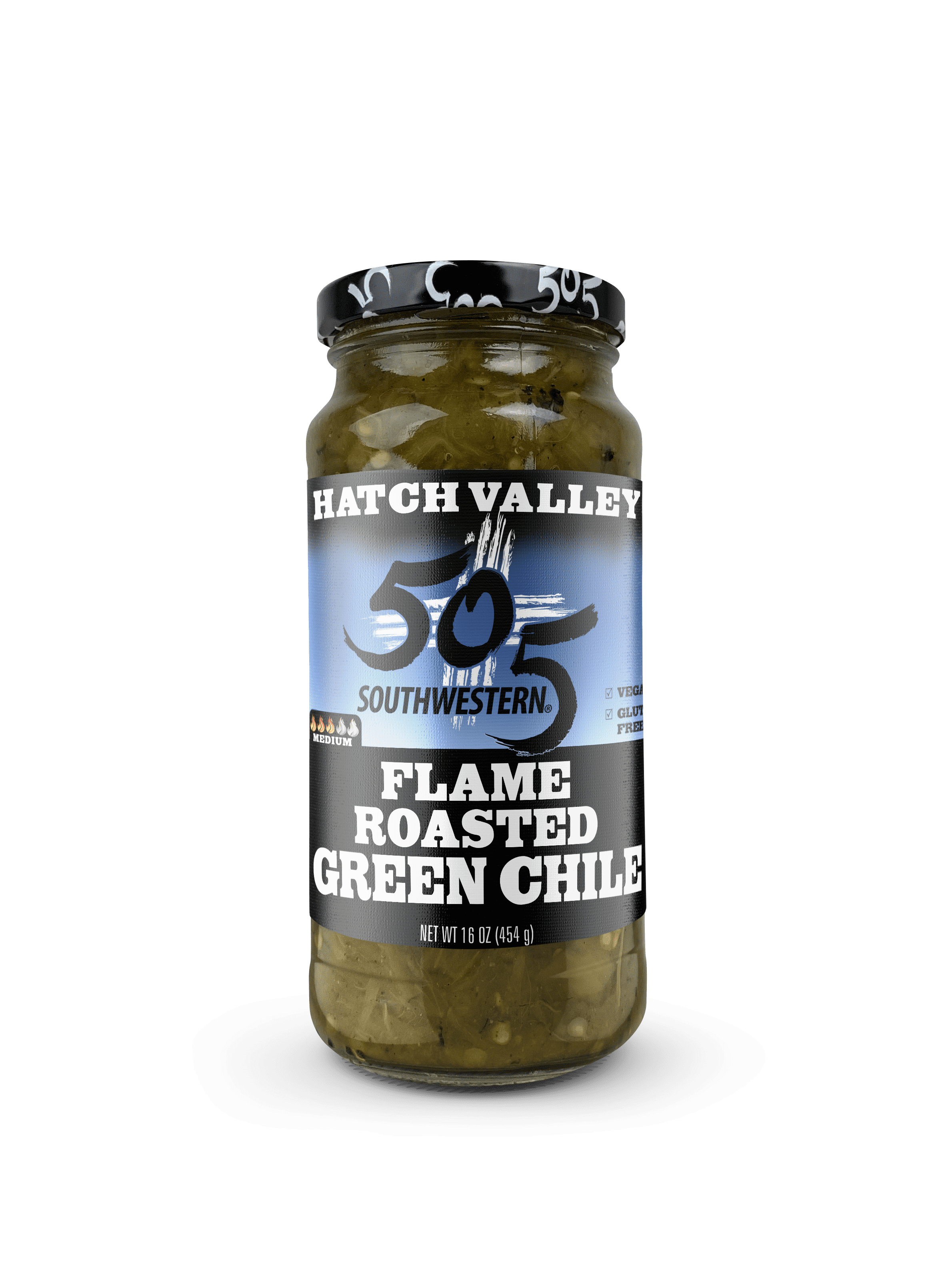 505 Southwestern Hatch Valley Flame Roasted Green Chile, 16 oz