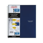 Mead® Five Star® Wirebound Notebook, 1-Subject, College Ruled, 8-1/2" x 11," Navy
