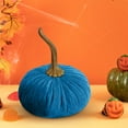 thumbnail image 4 of Edgergery Creative Fall Velvet Pumkins Decor,2.8Inch Mini Rustic Faux Velvet Pumpkins with Real Stems Fabric Pumpkins Foam Pumpkins for Fall Decorations Wedding Harvest Thanksgiving Decor, 4 of 5