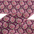 thumbnail image 1 of IBA Indianbeautifulart Tissu Floral Feuilles Roses & Roses Dentelle Couture par 9 Yards 3 Pouces, 1 of 1