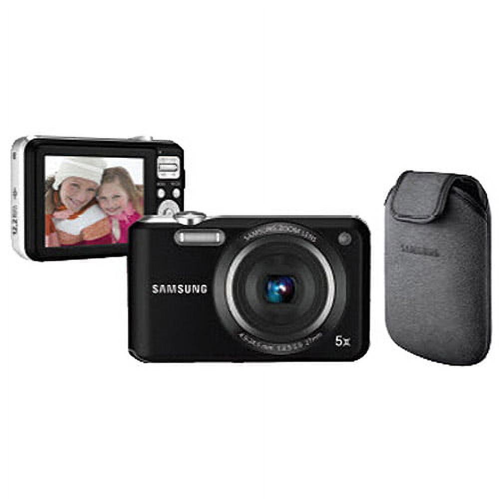 Samsung SL600 - Digital camera - compact - 12.2 MP - 5x optical zoom - flash 9.9 MB - black
