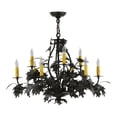 thumbnail image 5 of Meyda Tiffany 144383 Oak Leaf And Acorn 9 Light 32" Wide Taper Candle Style Chandelier -, 5 of 6