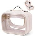thumbnail image 1 of LHSHID Travel Toiletry Bag TSA Approved Makeup Bag Clear 2 Layer Cosmetic Bag with Handle Waterproof Transparent Makeup Organizer, 1 of 6