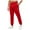 Red, variant on TOWED22 Men's Cargo Sweatpants, Drawstring Tapered Joggers Pants Elastic Waist Active Casual Pants with Pockets(Red,L)