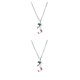thumbnail image 4 of Sonducket Collar de mapa de Italia de acero inoxidable para hombres y mujeres, colgante de gargantilla de viaje decorativo con estilo que no se Plata 2piezas, 4 of 6