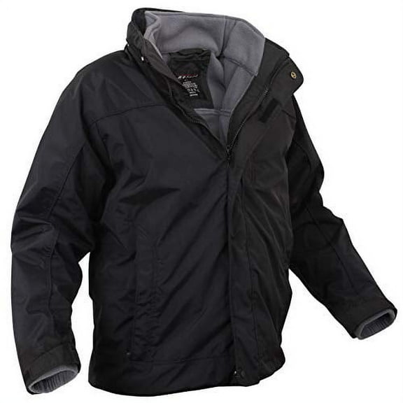 Rothco All Weather 3 in 1 Jacket, Black, Large
