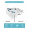 thumbnail image 5 of Blue Teal Botanical Twin Size Down Alternative Comforter, Lightweight Comforter Quilt Bedding Set with Pillow Shams Weeping Fall Eucalyptus Leaves All Seasons Bed Comforter Duvet Insert 68"x86", 5 of 7
