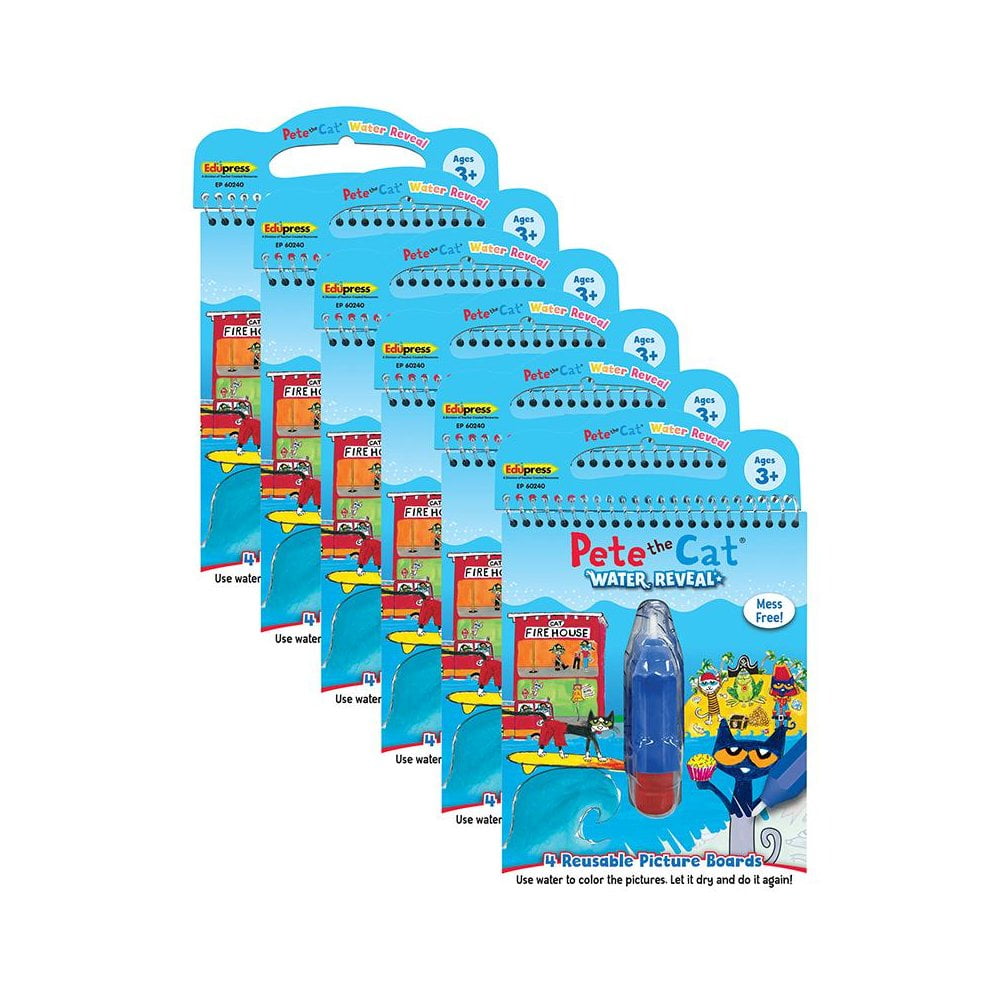 Teacher Created Resources Pete The Cat Water Reveal, 6 Sets