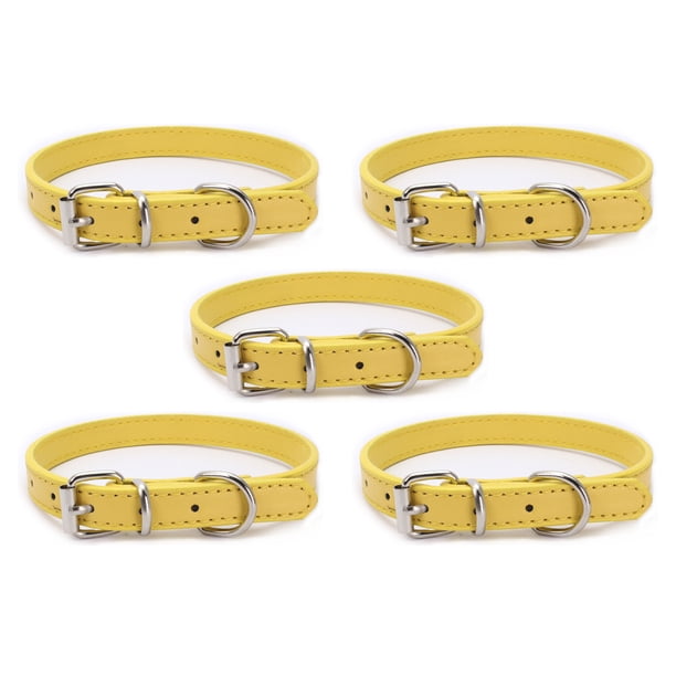 Collar de perro Collares de cuero para cachorros Collares de perro ajustables para perros pequeños Collar multicolor para mascotas