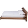 thumbnail image 2 of Bowery Hill Brown Finished Wood Queen Size Bed with Shelves, 2 of 9