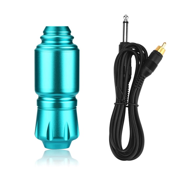 Motor eléctrico Corto Pen Rotary Pen Aluminio Máquina de aleación Strong Liner Professional Shader Interfaz RCA Arte Herramienta de belleza Principiantes Verde azul tholdsy CE001303-02B