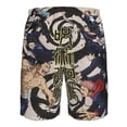 thumbnail image 6 of Men's Jujutsu Anime Kaise Swim Trunks Hawaiian Bathing Mesh Lining Suit Swimsuits Beach Shorts with Pockets, 6 of 8