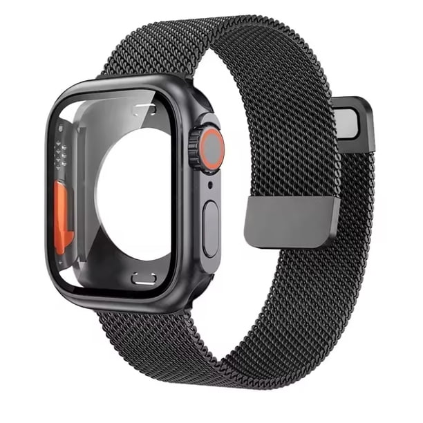 Correa de Acero Inoxidable con Protector para Apple Watch