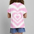 thumbnail image 6 of hengsof Kids Tie Dye Shirts for Boys Girls Outfit Clothes Children Short Sleeve Tees Tie-Dye T Shirt 3-14 Years, 6 of 6