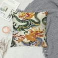 thumbnail image 2 of COMIO  Chinoiserie Dragon Pillow Covers,Chinoiserie Pillow Covers Outdoor Decorative Pillow Covers for Couch Bed Sofa Cushion Farmhouse Pillowcases, 2 of 5