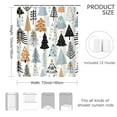thumbnail image 7 of Christmas Shower Curtain, Blue Merry Christmas Tree Bathroom Curtains Accessory, Winter Xmas Holiday Waterproof Fabric Shower Curtains Set for Bathroom Decor Set 72x72 Inch, 7 of 7