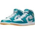 thumbnail image 4 of Men's Jordan 1 Mid Aquatone/Celestial Gold-White (DQ8426 400) - 14, 4 of 6