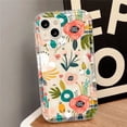 thumbnail image 2 of Airbags-funda cuadrada de flores para iPhone, carcasa trasera suave para modelos 12, 11, 12, 13, 14 Pro Max, XR, X, XS, 6S, 7, 8 Plus, SE 2022, 2020, 2 of 4