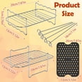 thumbnail image 6 of Ghojet 4Pcs Air Fryer Accessories Set with 2 Air Fryer Silicone Mat 2 Stainless Steel Air Fryer Rack with 4 Skewers Reusable, 6 of 9