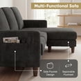 thumbnail image 4 of Homall Cloud Modular Sectional Sofa 3 Seat L-Shaped Cloud Oversized Sofa Couch for Living Room, Apartment and Small Space,Dark Gray, 4 of 7