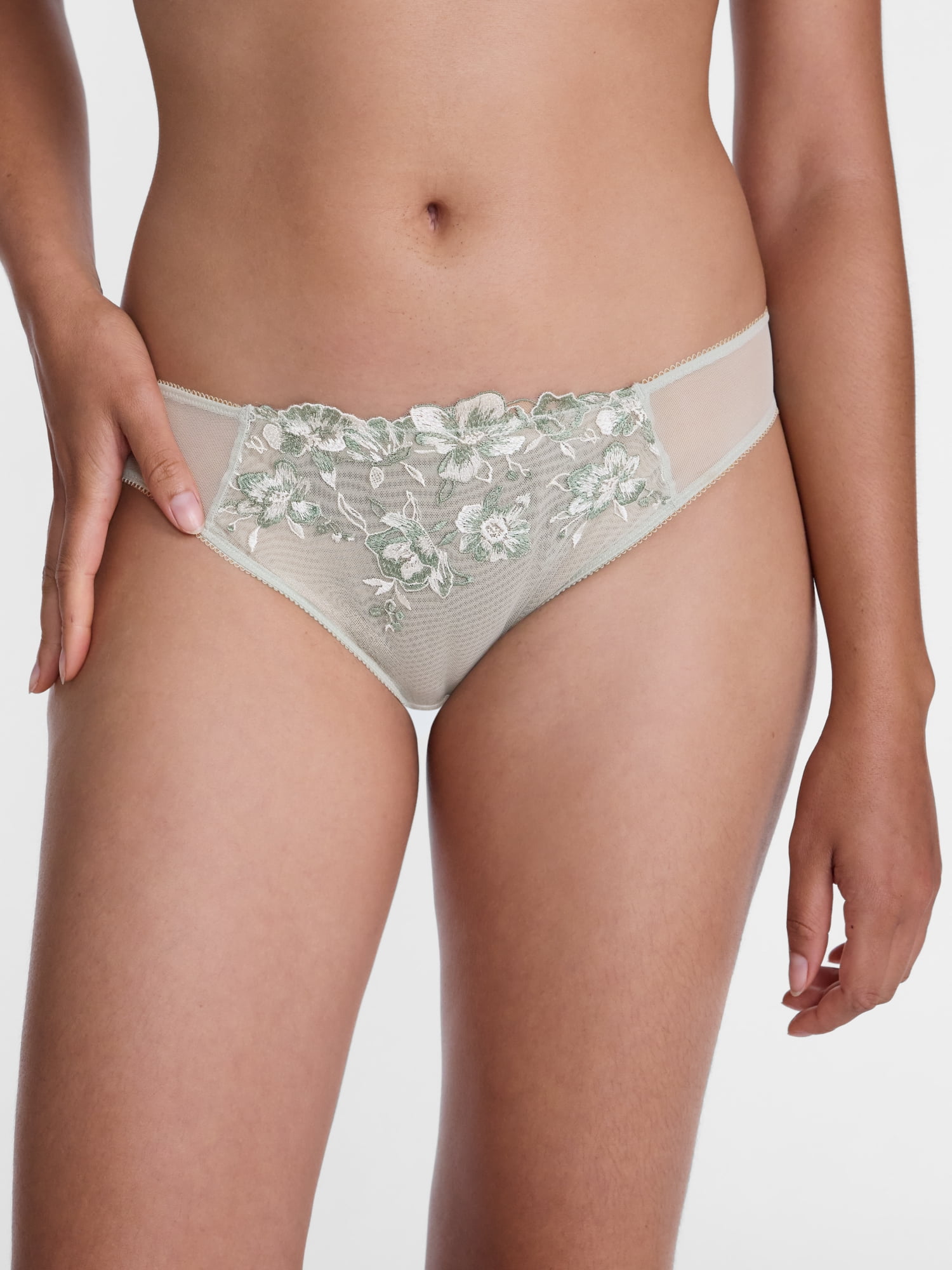 Joyspun Women'sEmbroidered Mesh Cheeky, 3-Pack, XS - XXXL