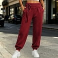 thumbnail image 4 of Vixolx Womens Baggy Sweatpants Casual Joggers with Pokets Solid Color Pants with Decorative Drawstring Workout Gym Trousers, 4 of 6