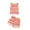 Orange, variant on REDARER Girl's 2 Piece Outfit Striped Crop Top and Ruched Mini Skirt Set,18-24 Months