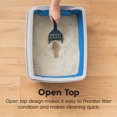 thumbnail image 5 of IRIS IRIS Open Top Cat Litter Tray with Scoops and Scatter Shield, Cat Litter Pan, Blue, 5 of 5