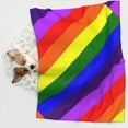 thumbnail image 5 of Flannel Throw Dog Blanket Gay-Pride Flag Soft Warm Print Pet Blankets for Small Dog Cat Puppy, 5 of 7