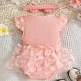 thumbnail image 4 of NIEWTR Robe Dos Nu Unie pour Tout-Petite Fille Sans Manches Fluide Tenue d'Été de Plage (Rose, 3-6 Mois), 4 of 6