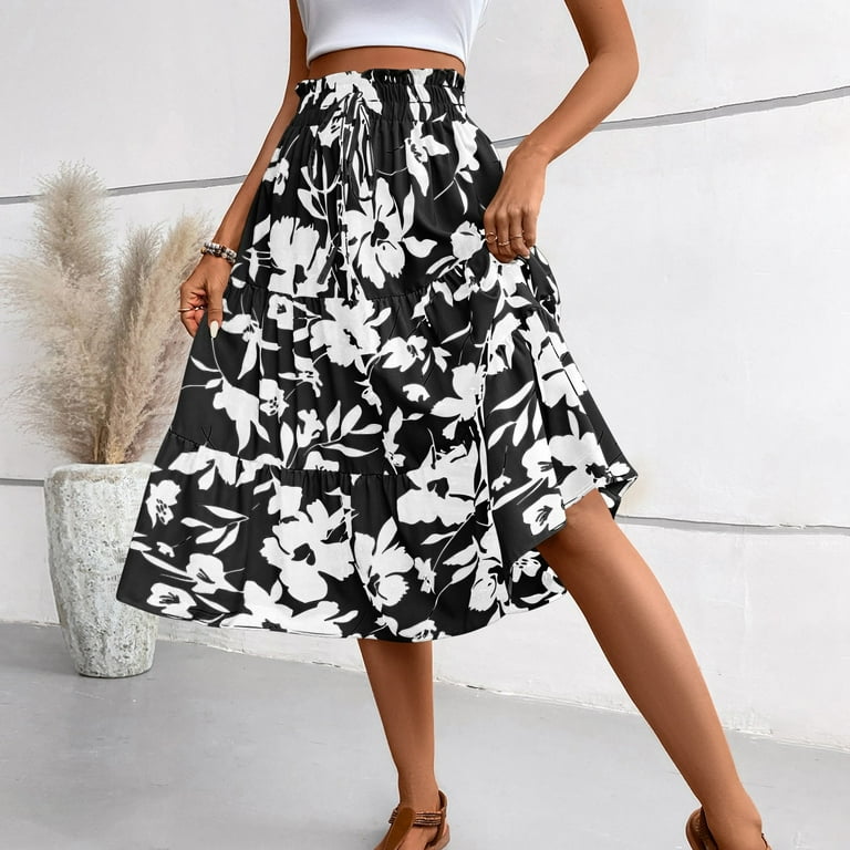 お値下げ！★新品★Lu. I-Line Skirt / Black Flower Amazon.com: Women's Elegant Lace Skirt Ladies Vintage Knee