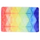 thumbnail image 1 of Alfombrilla de baño antideslizante de franela con cuadrícula de colores, de secado rápido y apta para la cocina, 1 of 8