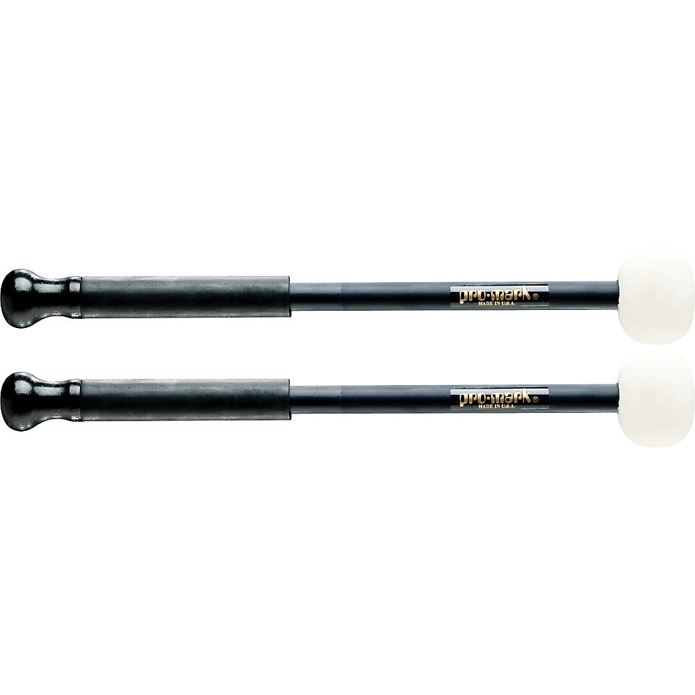 Promark Traditional Marching Bass Drum Mallets Medium / 2 in. Felt Ends