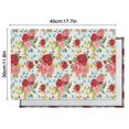 thumbnail image 6 of Pioneer Flower Floral Print Pattern Summer Placemats Table Placemats Set Of 4-Linen Kitchen Washable Placemats Table Mats 12x18 Inch Non-Slip Heat Resistant, 6 of 6
