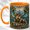 Orange, variant on Crystal Dragon Coffee Mug, Fantasy Creature Mug, Ceramic 11 oz