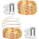 thumbnail image 1 of 2 * 10M / 200 LED Luces de cadena que funcionan con pilas, luces de cadena LED, impermeables IP65 a prueba de agua, decoración interior y exterior en Navidad, Año Nuevo, bodas, fiestas, guirnaldas navideñas (blanco cálido, 2 unidades) brillar Electrónica, 1 of 5