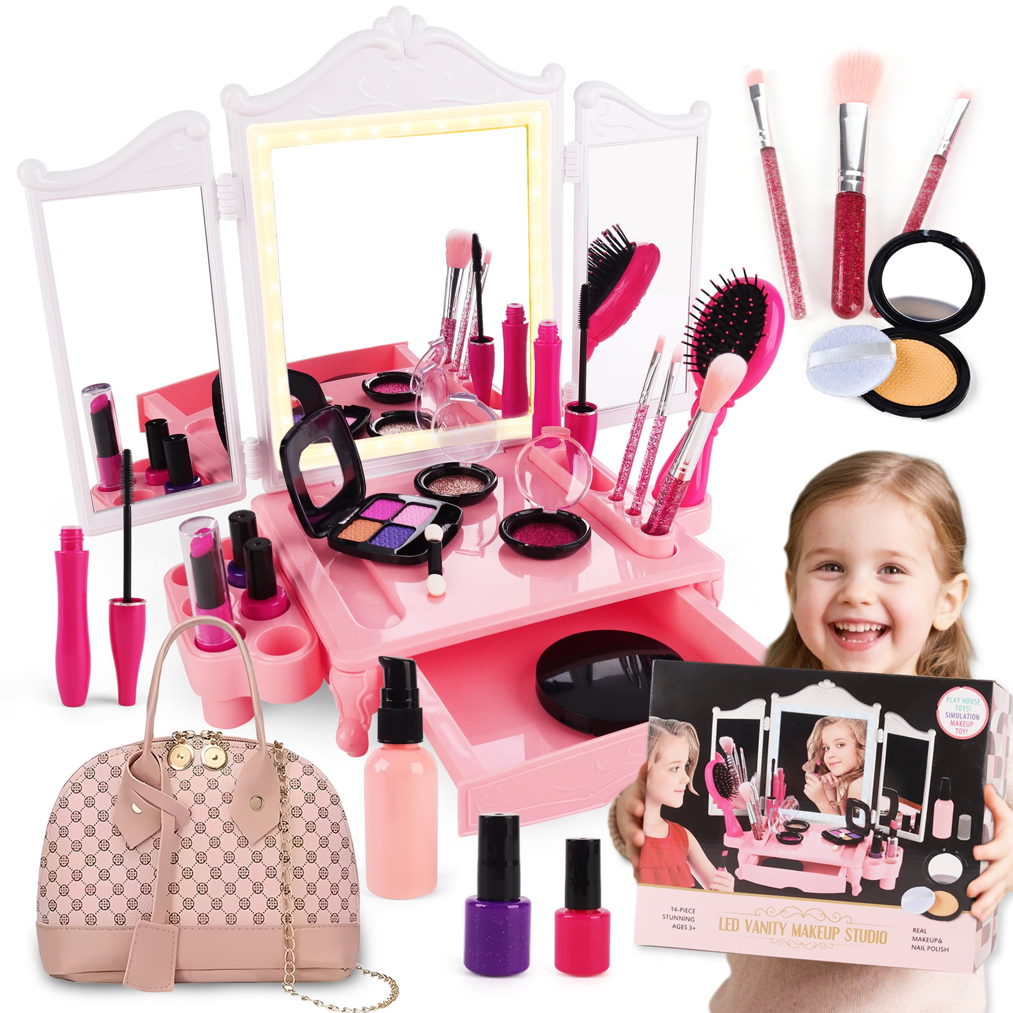 pretend hair and makeup set