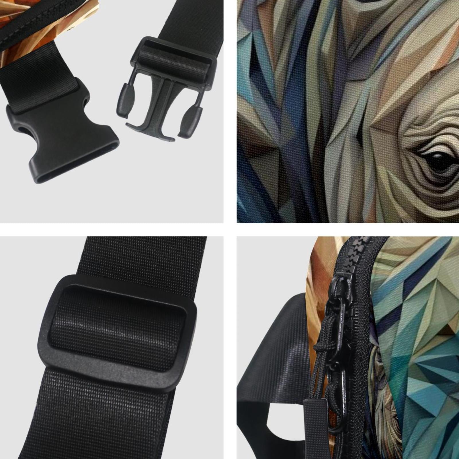 Rhinoceros Lightweight Adjustable Fanny Pack with Extension Strap - Unisex Waist Packs Crossbody Bag