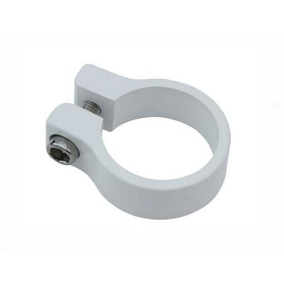 Alloy Seat Post Clamp Outer Diameter 34.9mm White.