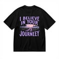 thumbnail image 2 of Vintage T Shirt, I Believe In Your Journey, Country Road Print 3,Cotton T-Shirt for Men, 23328520,Black, S, 2 of 9