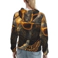 thumbnail image 7 of Lsque Cool Sunglasses Elephant Art Pattern Casual Women's Hoodie,Hooded Sweatshirt with Kangaroo Pocket,Pullover Hoodie with Eye-catching Drawstrings-X-Large, 7 of 7