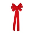 thumbnail image 2 of WDOBM Christmas Decorative Bows, Christmas Flocked Multi Loop Bow Hanging Ornament, Christmas Tree Bow, Velvet Christmas Bows for Home Decor Indoor, 2 of 6