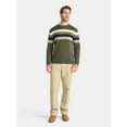 thumbnail image 2 of George Men's and Big Men's Chest Stripe Sweater, Midweight, Sizes S-3XL, 2 of 5
